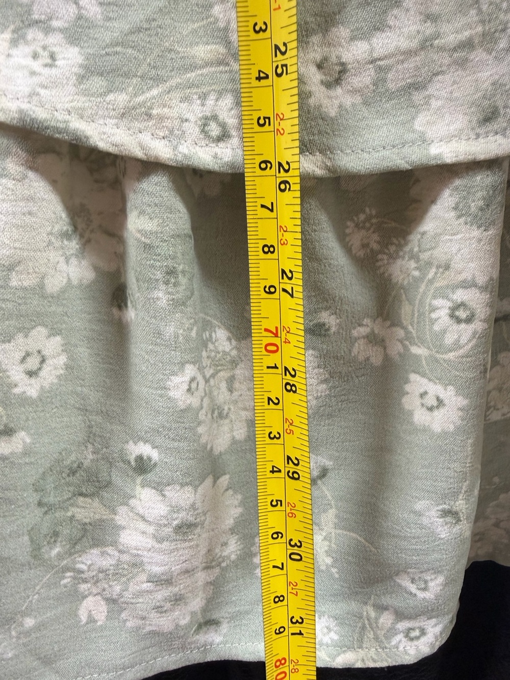 Altar'd State Tara Sage Green Floral Twist Tiered Ruffle ✨Regencycore✨ Mini NWT - Picture 13 of 14